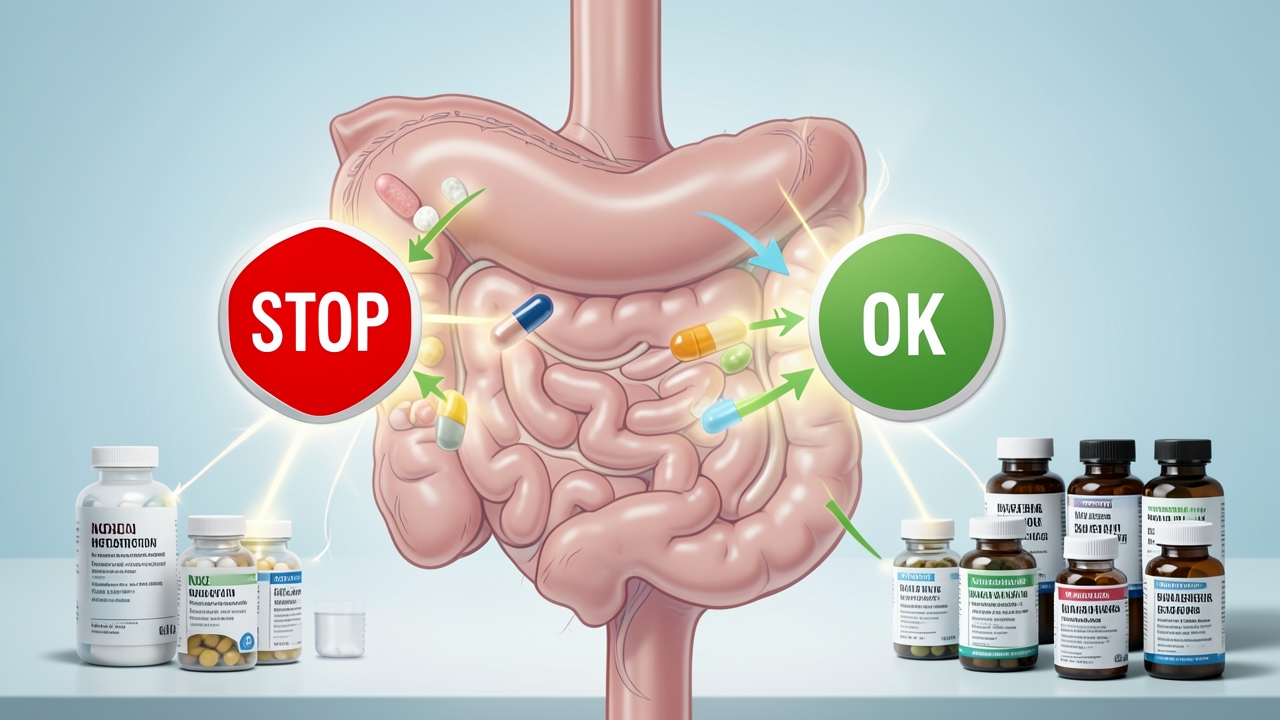 Vitamins and minerals interacting, showing which supplements should not be taken together. Vitamins and minerals interacting, showing which supplements should not be taken together.