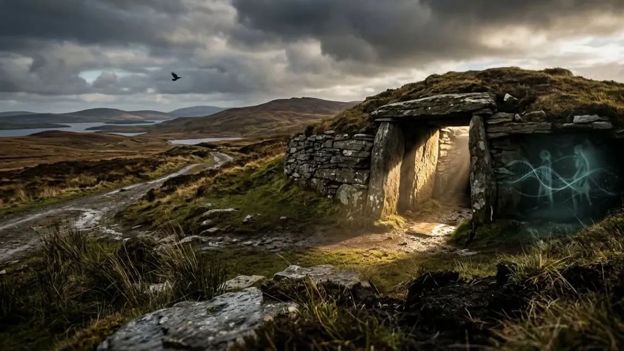 Neolithic stalled cairn in Scotland with spectral DNA connections Neolithic stalled cairn in Scotland with spectral DNA connections